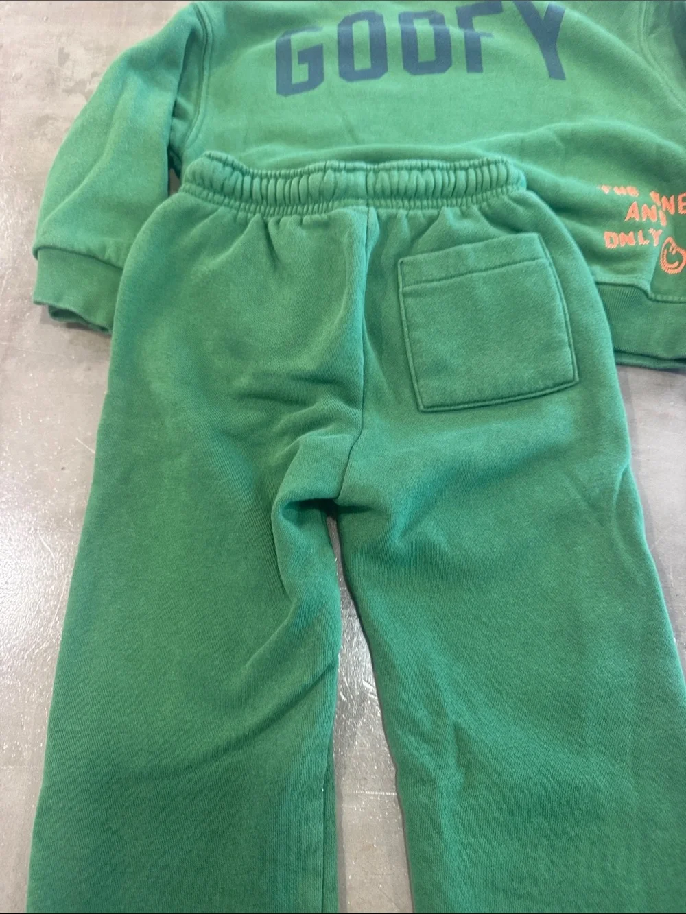 GAP Kids Green Goofy Fleece Jogging Set